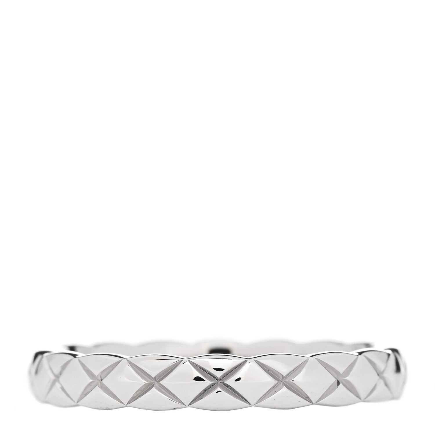 Chanel Platinum Mini Coco Crush Ring 49 4.75 3 of 5