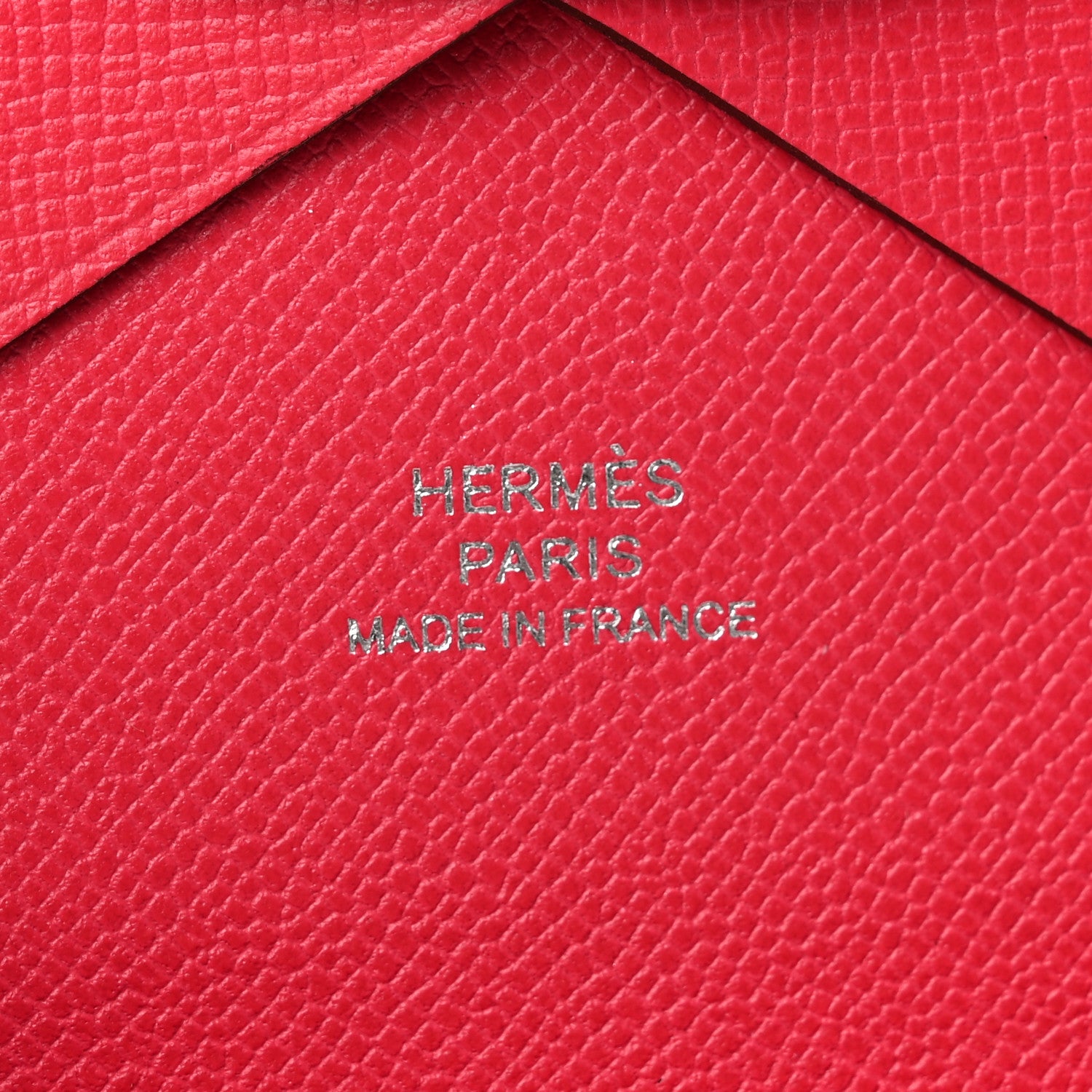 Hermes Epsom Calvi Duo Card Case Framboise 6 of 8