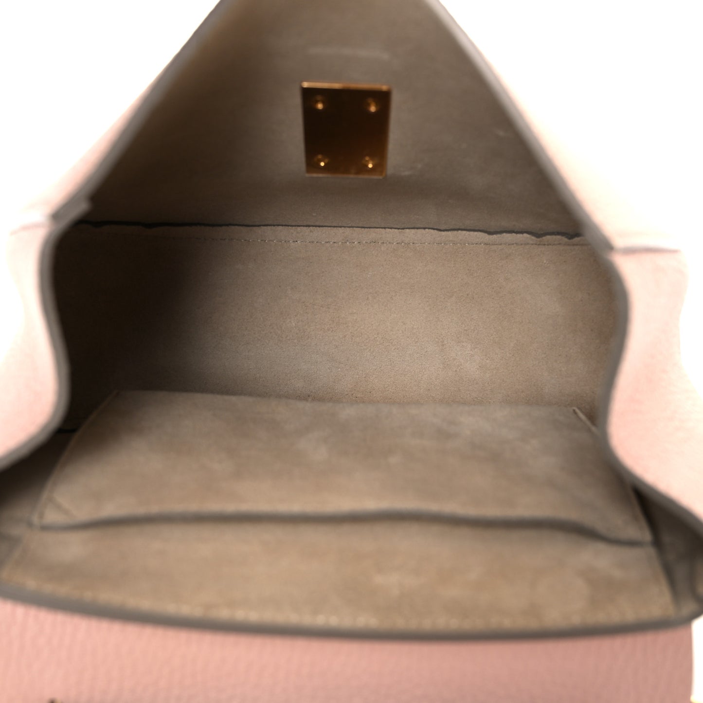 Grained Lambskin Drew Shoulder Bag Cement Pink