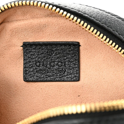 Gucci Grained Calfskin Web Mini Ophidia Round Shoulder Bag Black 6 of 10