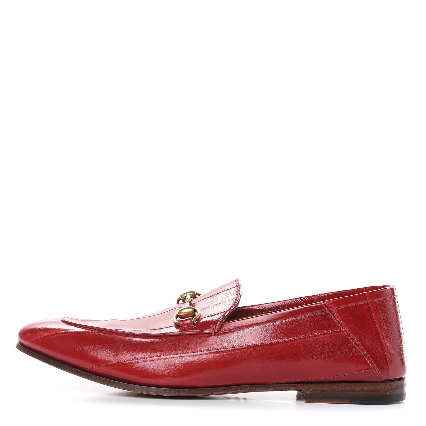 Eel Mens Brixton Horsebit Loafers 10 Vulcanic Red