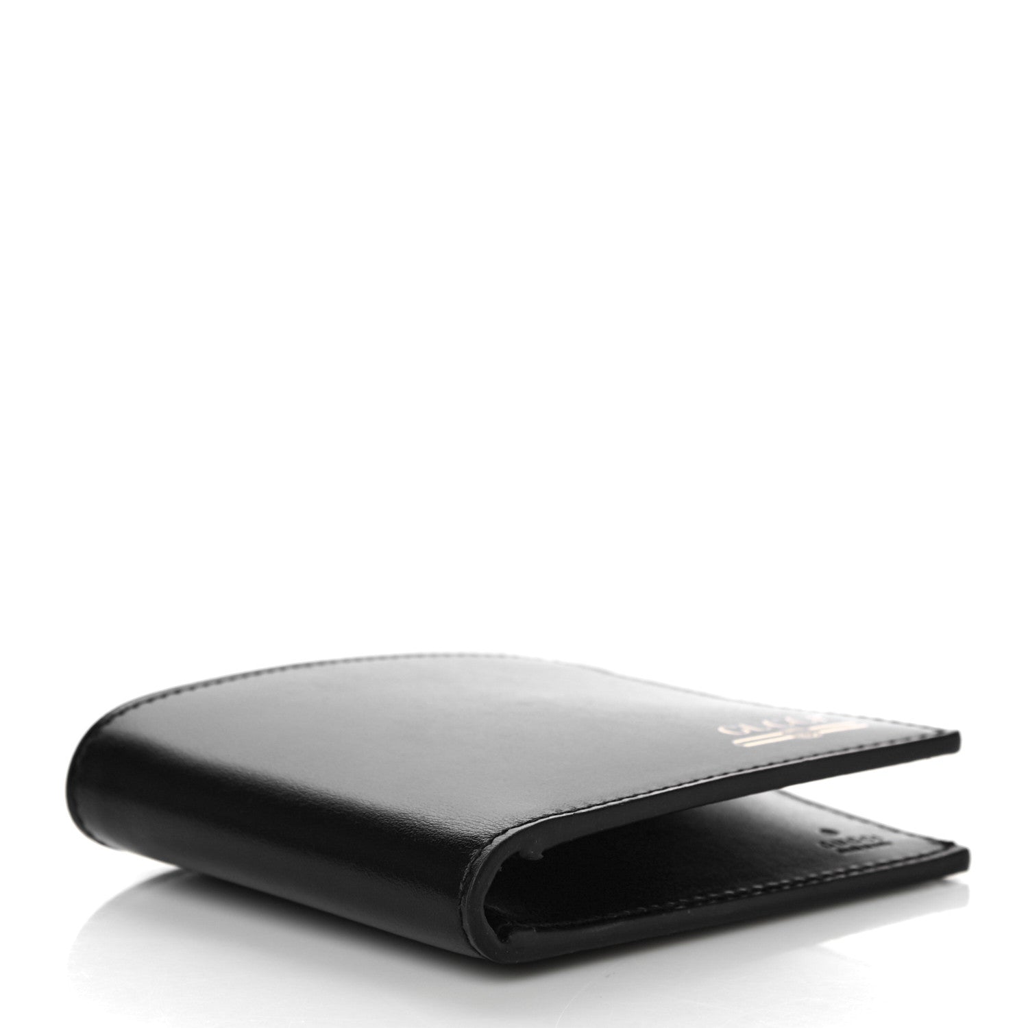 Gucci Plutone Calfskin Logo Bi-Fold Wallet Black 4 of 10