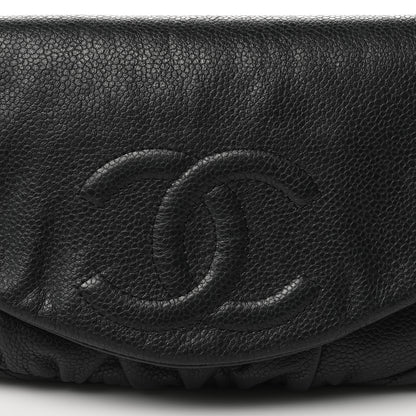 Chanel Caviar Half Moon Wallet On Chain WOC Black 9 of 11