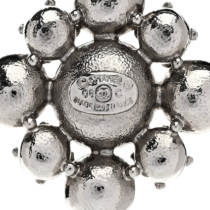 Chanel Crystal CC Dangle Earrings Silver 4 of 5