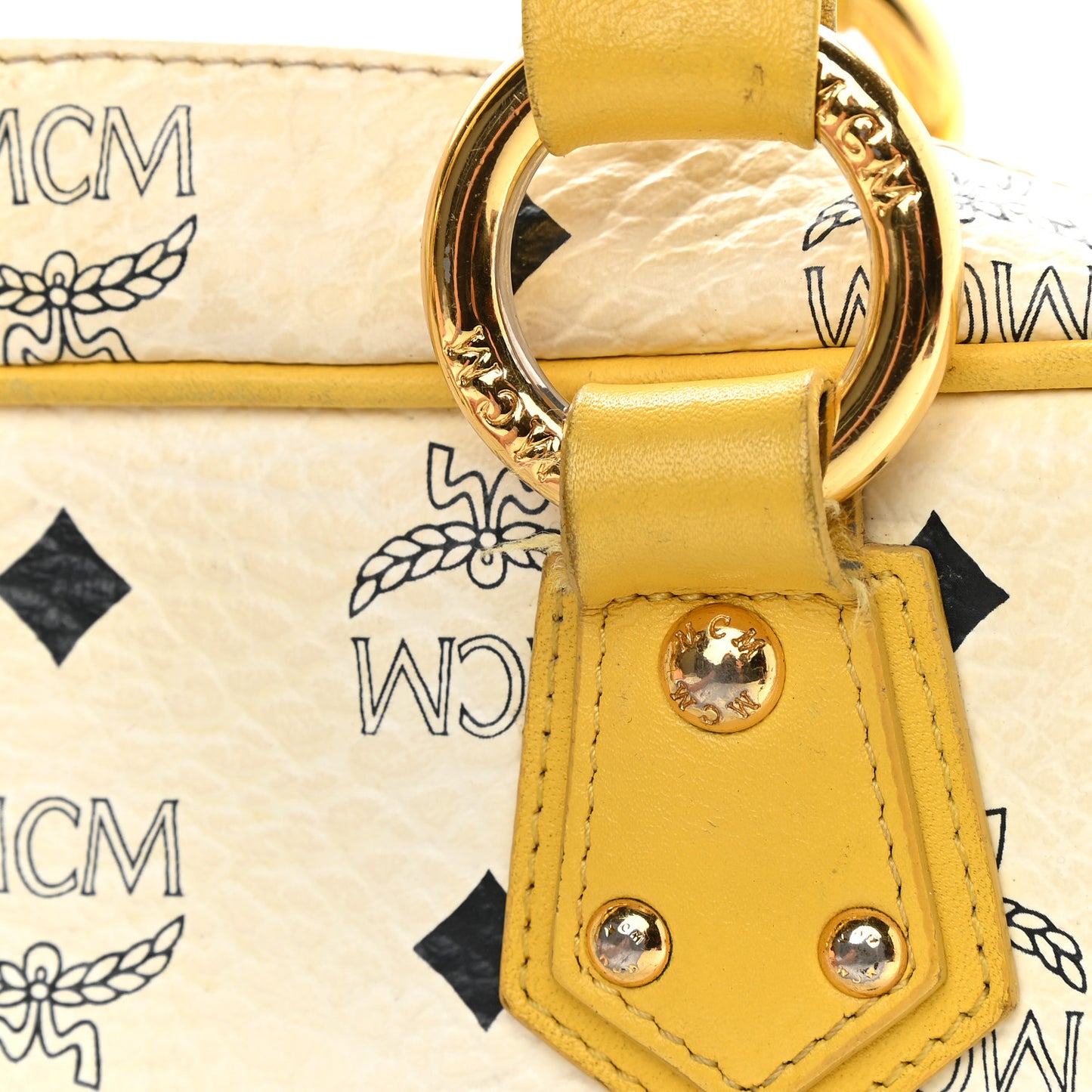 Visetos Satchel White Yellow