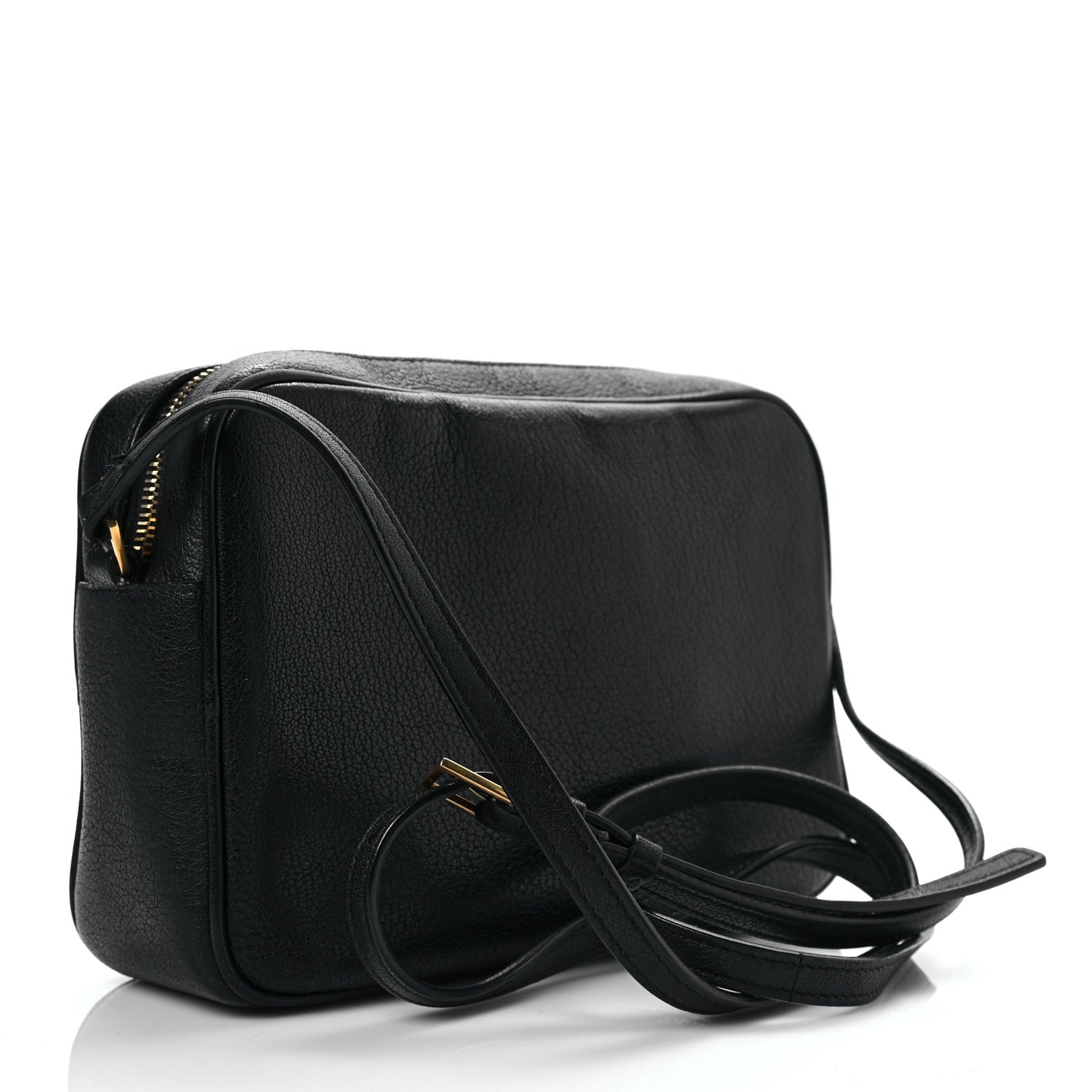 Saint Laurent Lambskin Monogram Small Lou Camera Bag Black 2 of 7