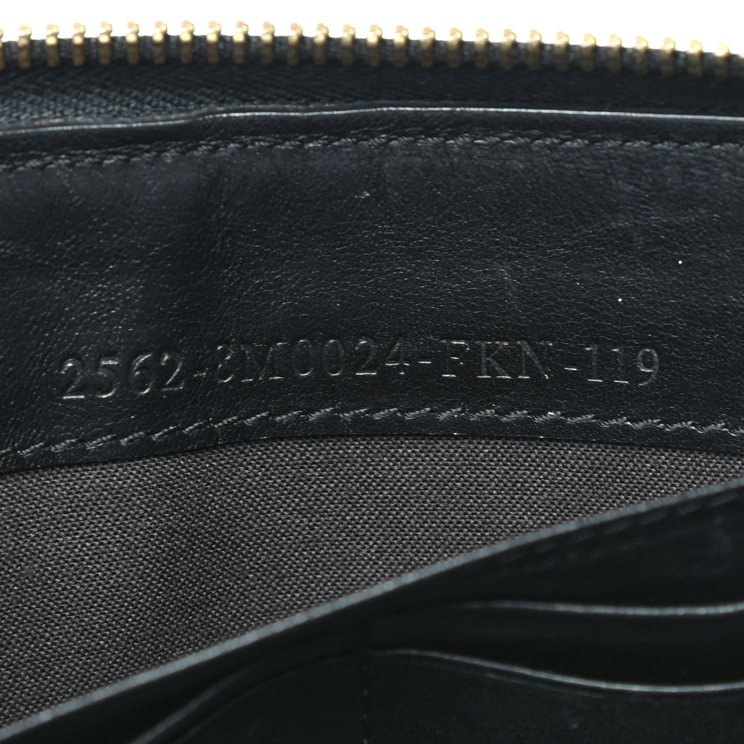 Fendi Pequin Cuoio Vegetale Zip Around Wallet Tobacco Black 8 of 8