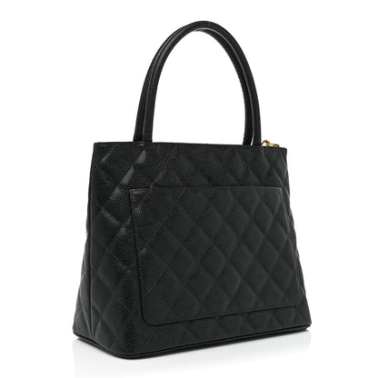 Chanel Caviar Quilted Medallion Tote Black 3 of 11
