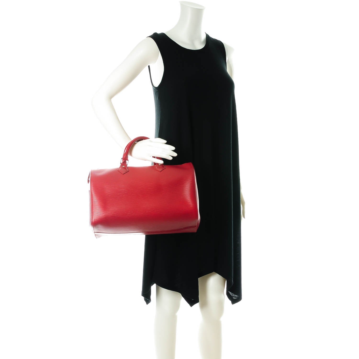 Louis Vuitton Epi Speedy 30 Rouge 2 of 8