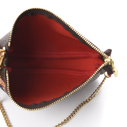 Louis Vuitton Monogram 2020 Christmas Animation Bumper Cars Mini Pochette Accessories Coquelicot 4 of 6
