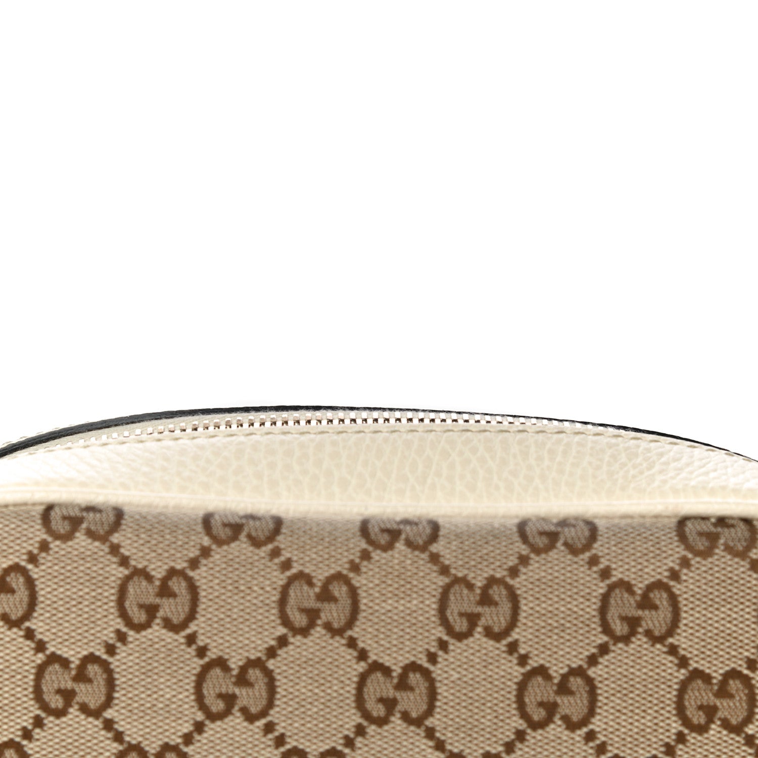 Gucci Monogram Dollar Calfskin Mini Bree Messenger Bag Beige Ebony Avoire 12 of 14