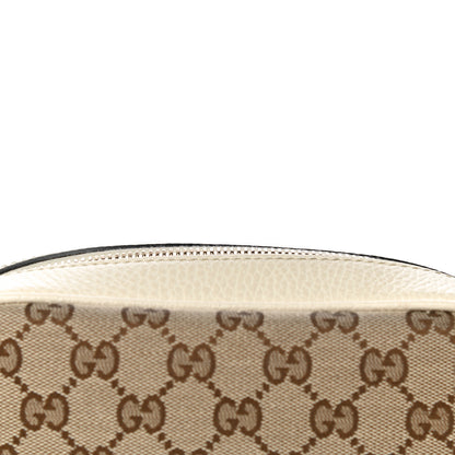 Gucci Monogram Dollar Calfskin Mini Bree Messenger Bag Beige Ebony Avoire 12 of 14