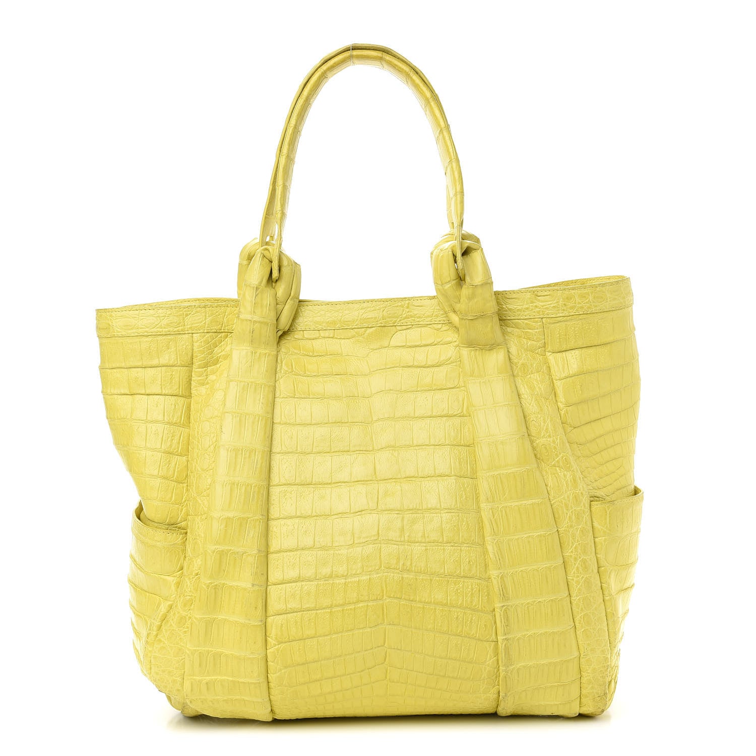 Nancy Gonzalez Crocodile Tote Yellow 1 of 11