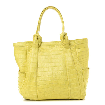 Nancy Gonzalez Crocodile Tote Yellow 1 of 11