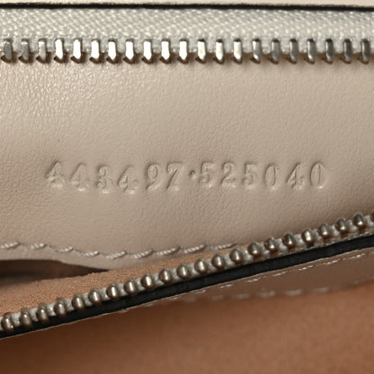 Gucci Calfskin Matelasse Aria Small GG Marmont Shoulder Bag Mystic White 6 of 9