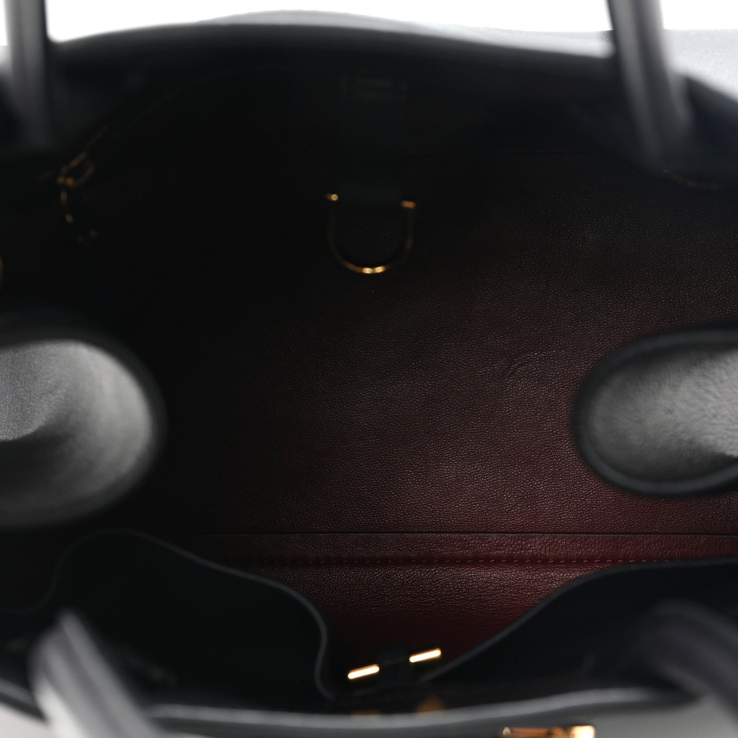 The Row Polished Saddle Calfskin Soft Margaux 12 Black 5 of 11