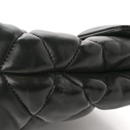 Saint Laurent Lambskin Quilted Sade Puffer Envelope Clutch Black 13 of 13