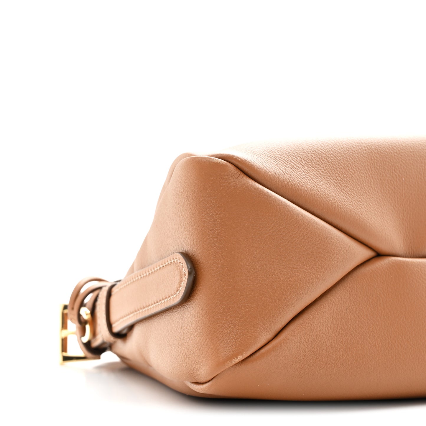Soft Calfskin Medium Aimee Shoulder Bag Caramel