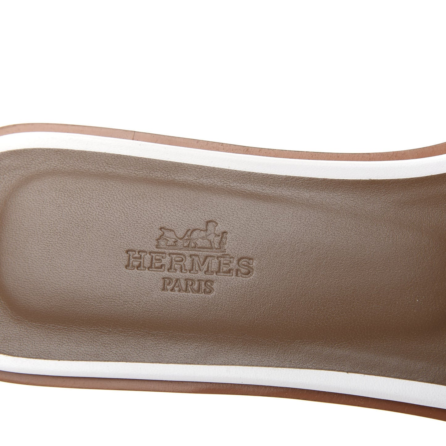 Box Calfskin Oran Sandals 39.5 White