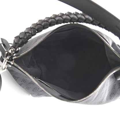 Louis Vuitton Mahina Beaubourg Hobo MM Black 5 of 10