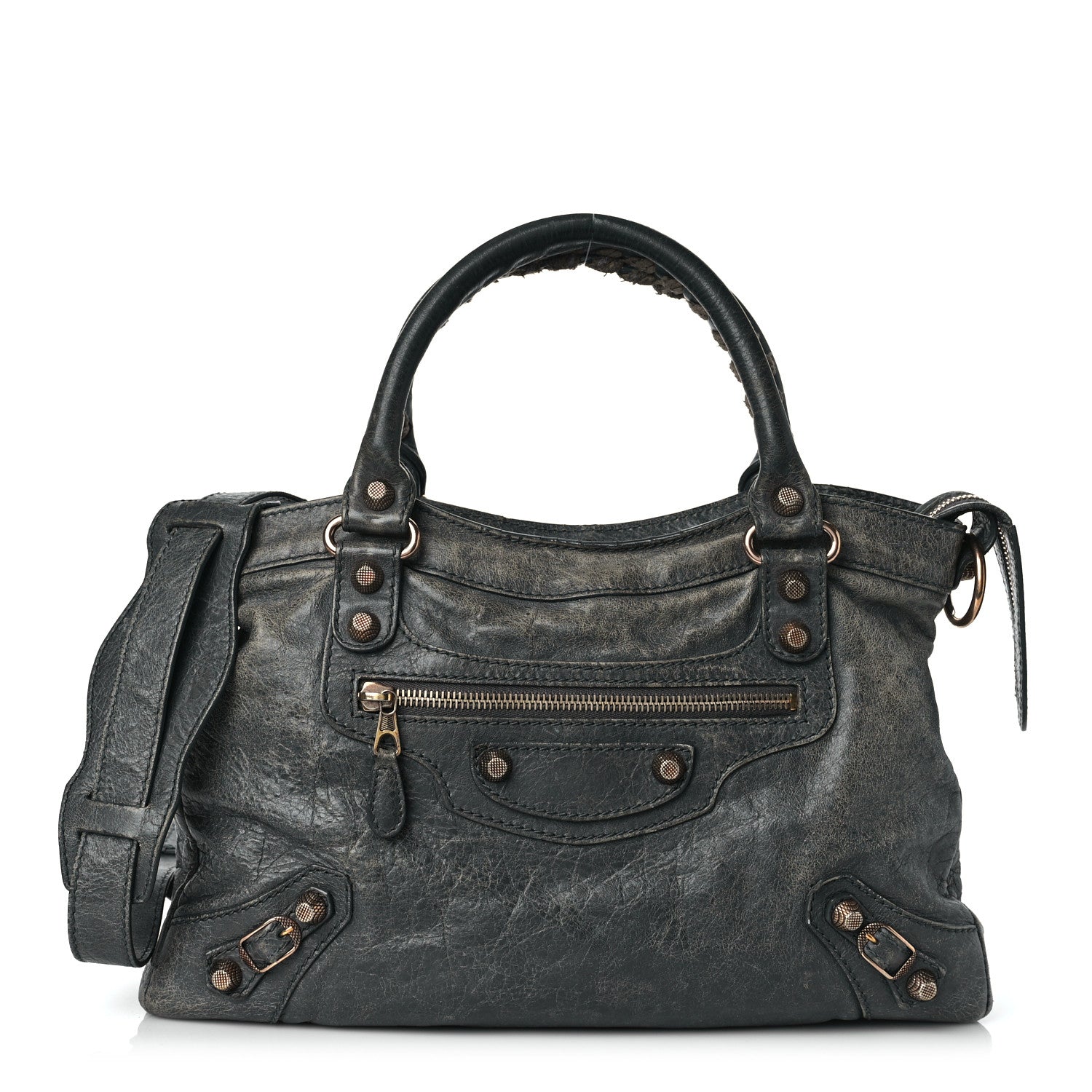 Balenciaga Agneau Giant 12 Gold Hardware Town Gris Tarmac 1 of 26