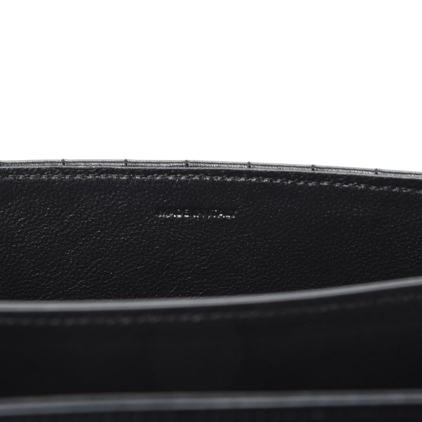 Calfskin Quilted Medium C Bag Black