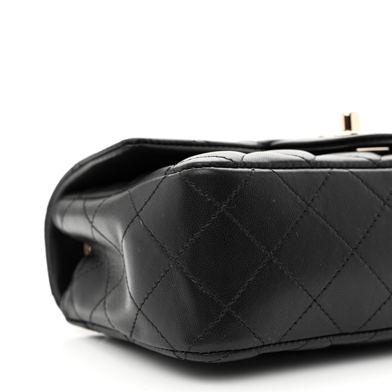 Chanel Lambskin Quilted Mini Rectangular Flap Black 10 of 12