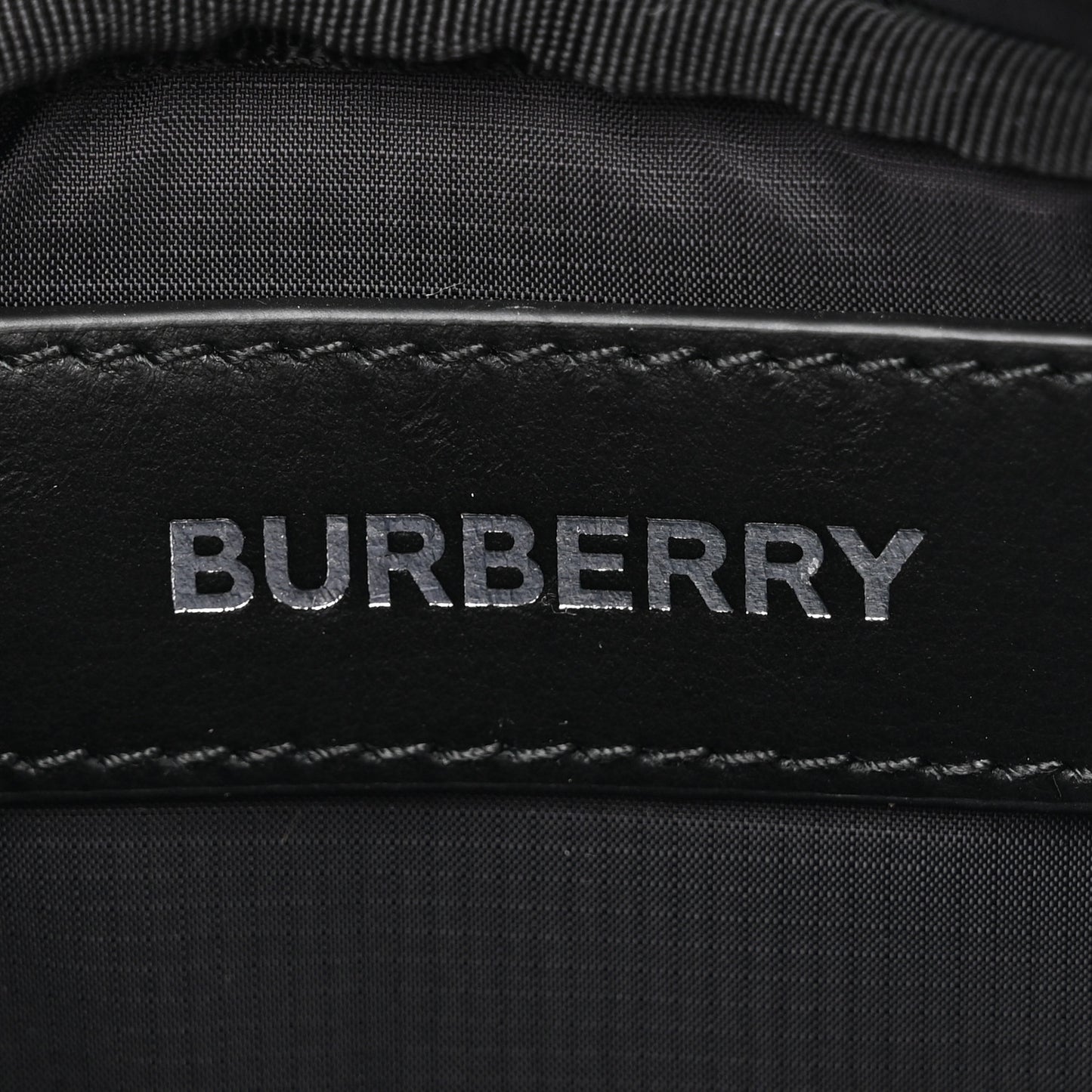 Econyl Logo Print Small Cannon Bum Bag Charcoal Grey