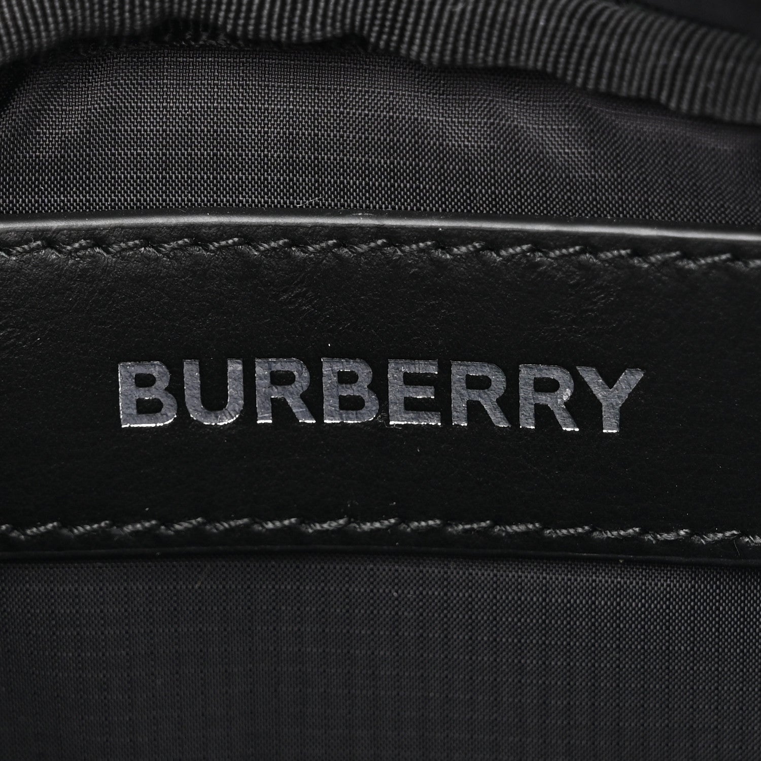 Burberry Econyl Logo Print Small Cannon Bum Bag Charcoal Grey 6 of 10