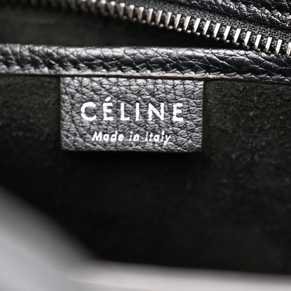 Celine Drummed Calfskin Nano Luggage Black 5 of 13