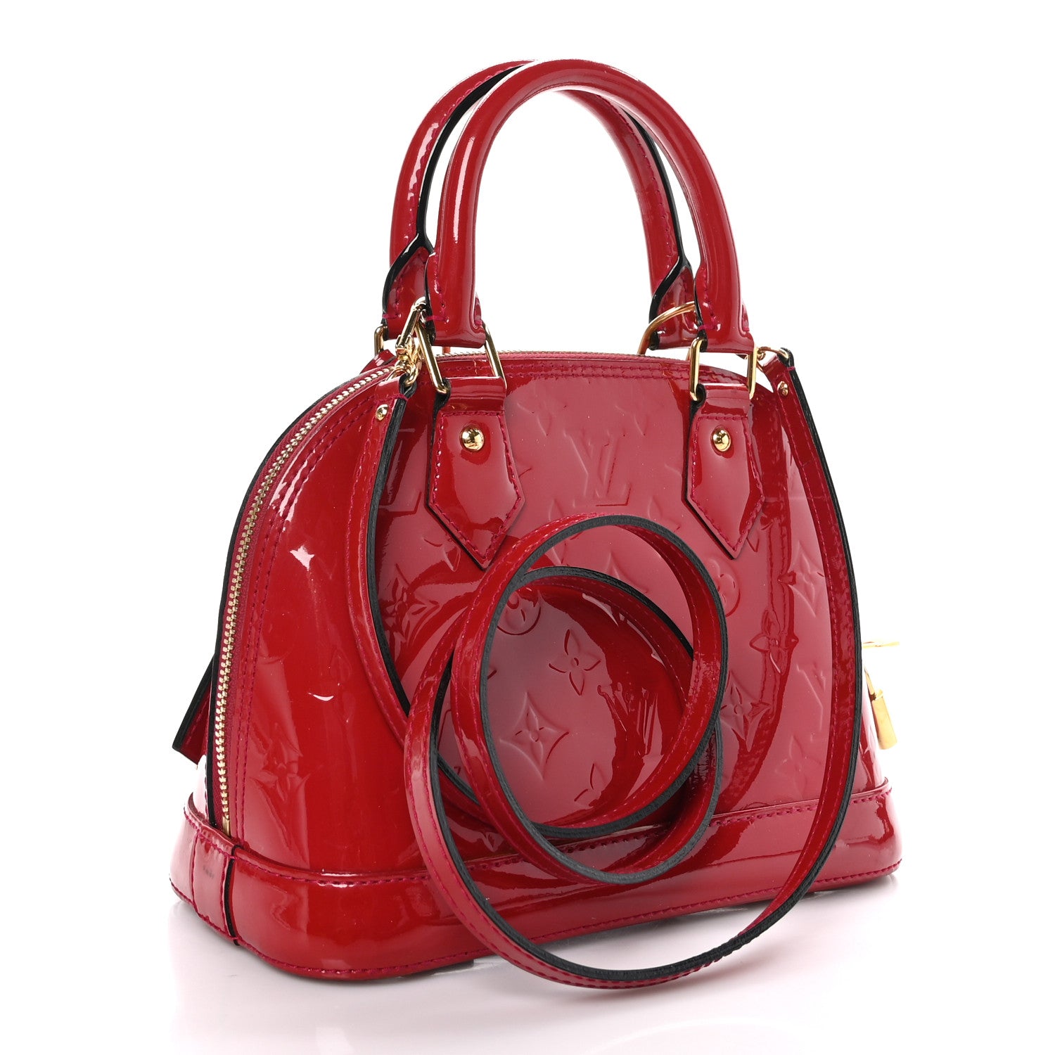 Louis Vuitton Vernis Alma BB Pomme D'Amour 3 of 9