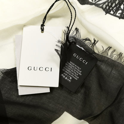 Gucci Silk Mystic Cat Square Scarf White 3 of 3