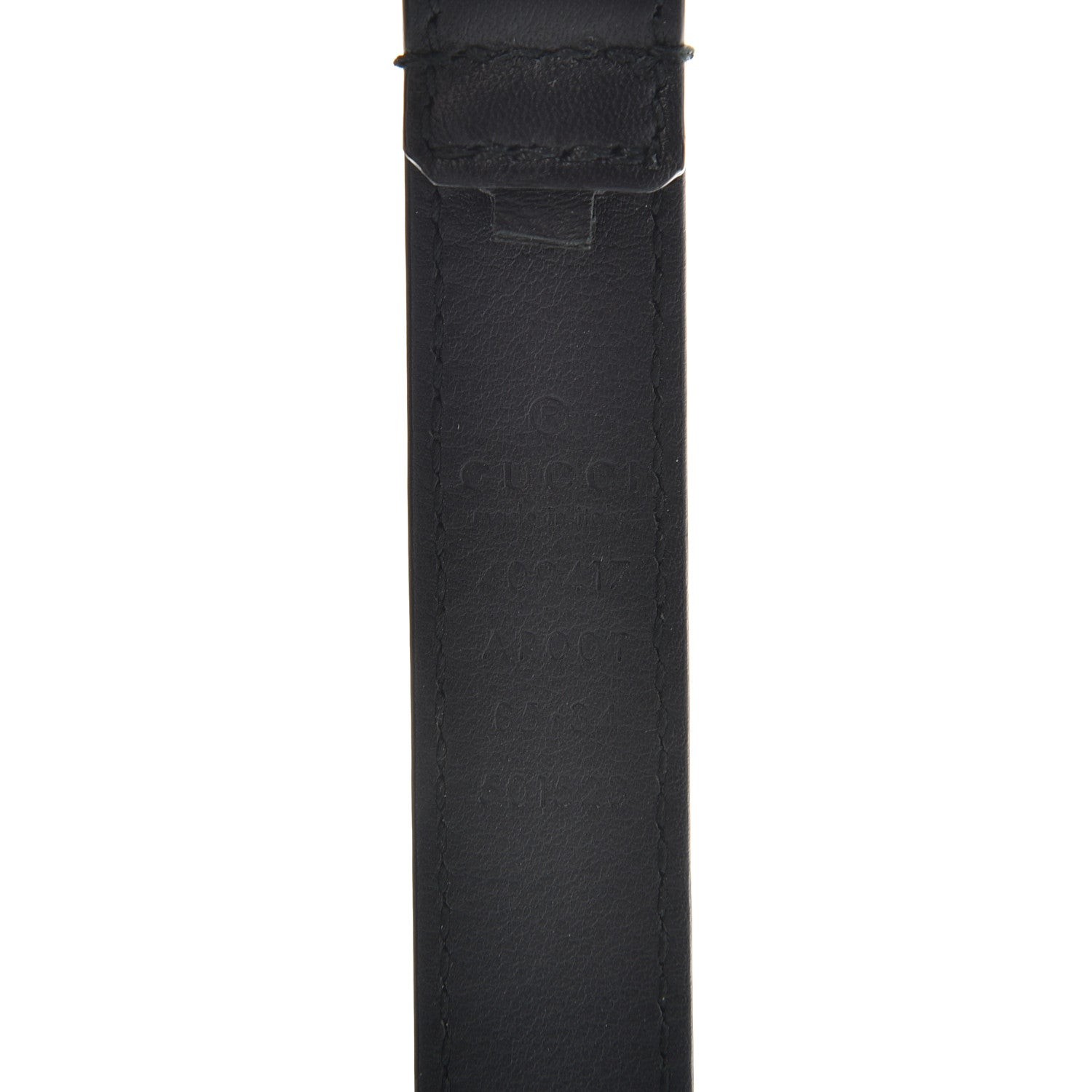 Gucci Calfskin Double G 20mm Belt 85 34 Black 3 of 6