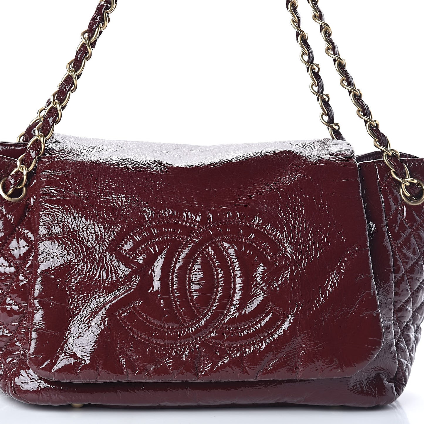 Vinyl Medium Rock and Chain Flap Bordeaux