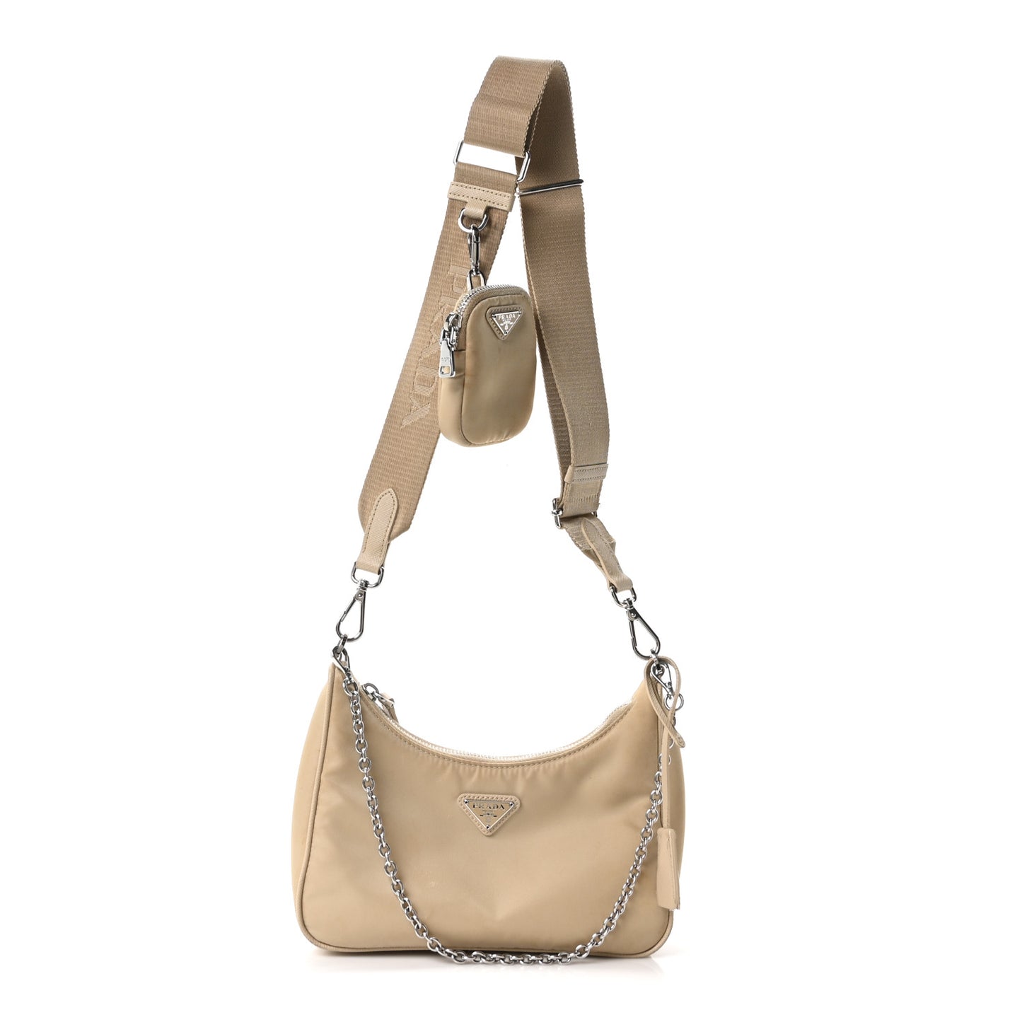 Re-Nylon Saffiano Re-Edition 2005 Shoulder Bag Deserto