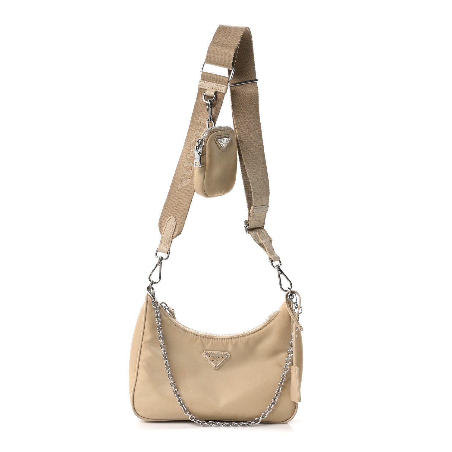 Prada Re-Nylon Saffiano Re-Edition 2005 Shoulder Bag Deserto 1 of 11