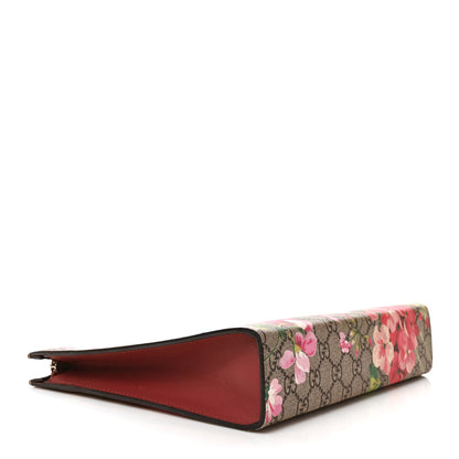 Gucci GG Supreme Monogram Blooms Large Cosmetic Case Beige Multicolor Dry Rose 4 of 8