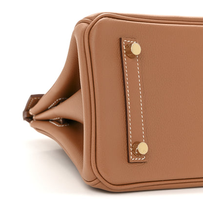 Hermes Evercolor Shoulder Birkin Light 29 Gold 8 of 10