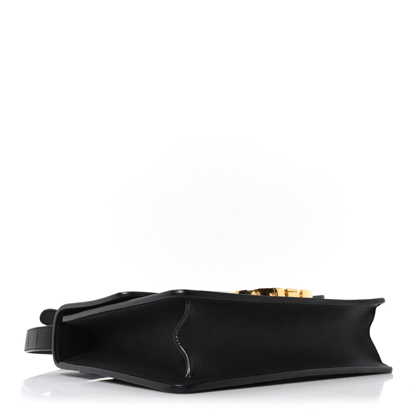 Box Calfskin 30 Montaigne Flap Bag Black