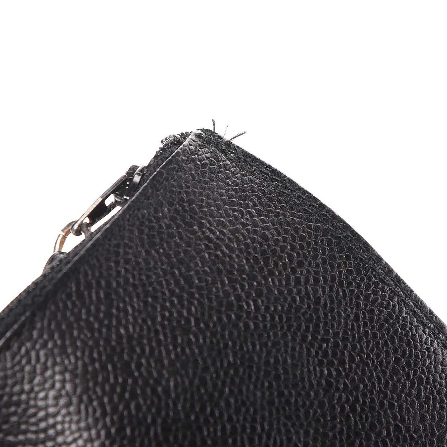 Caviar CC Drawstring Shoulder Bag Black