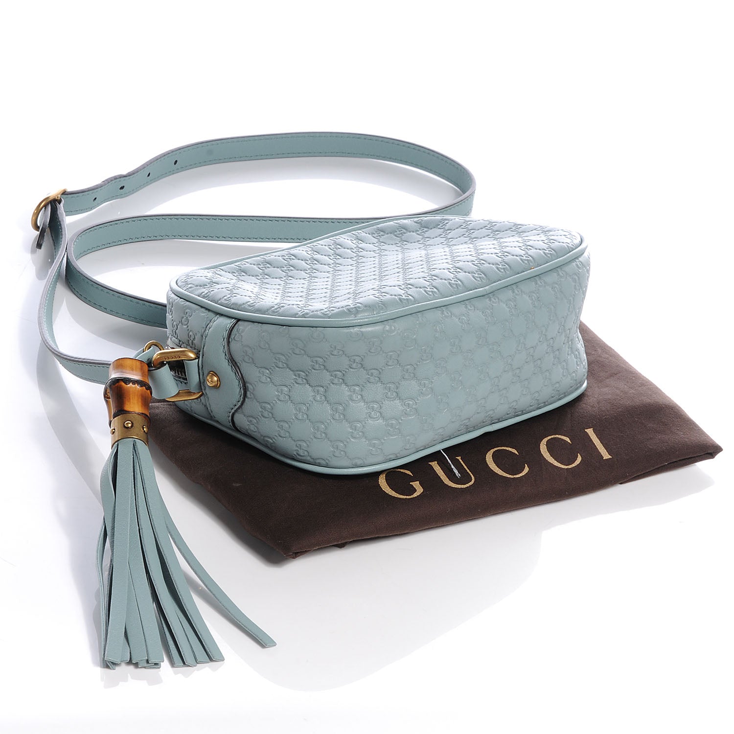 Gucci Soft Microguccissima Sunshine Disco Crossbody Bag Blue 4 of 8