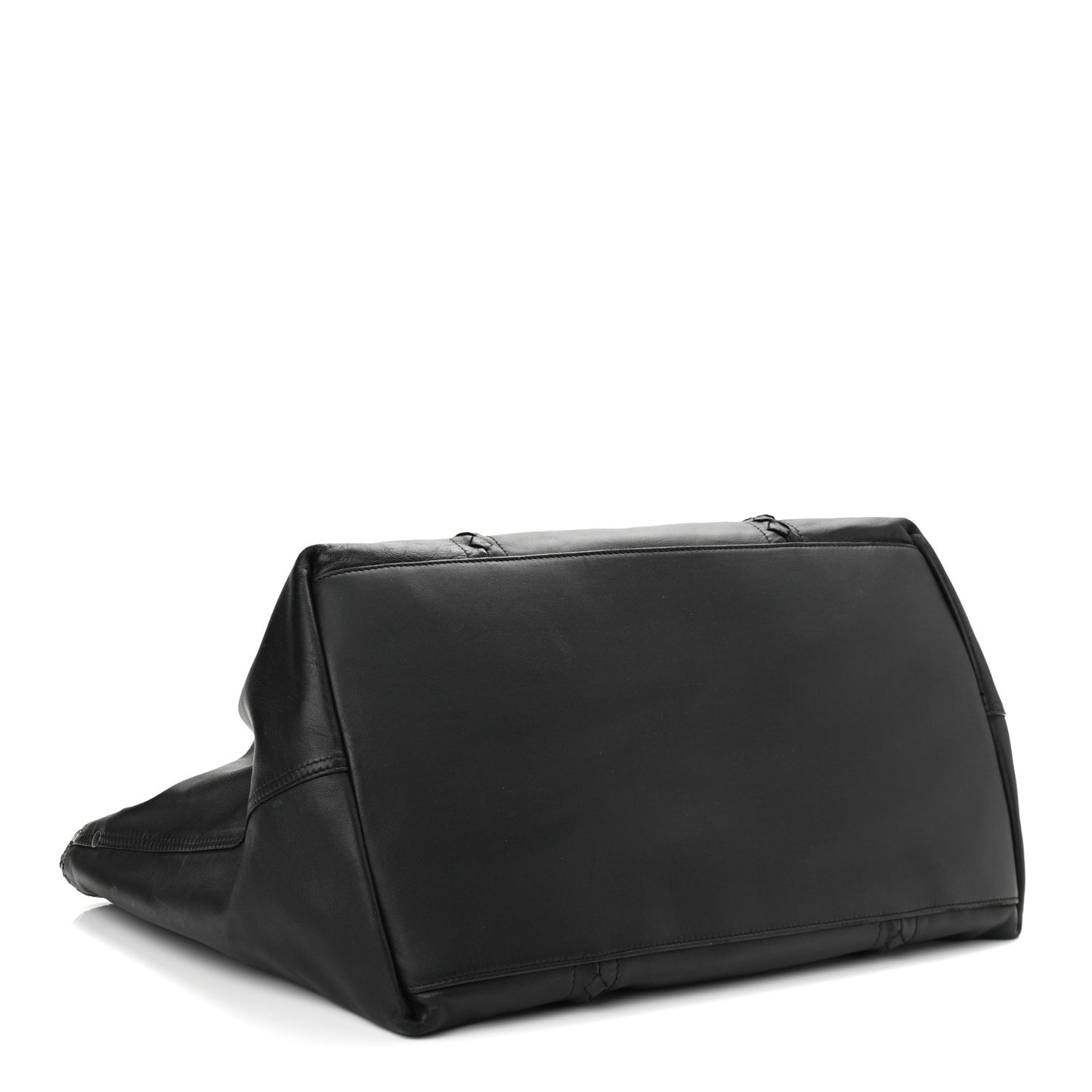 Nappa Nylon Medium Reversible Butterfly Shoulder Bag Black Cement