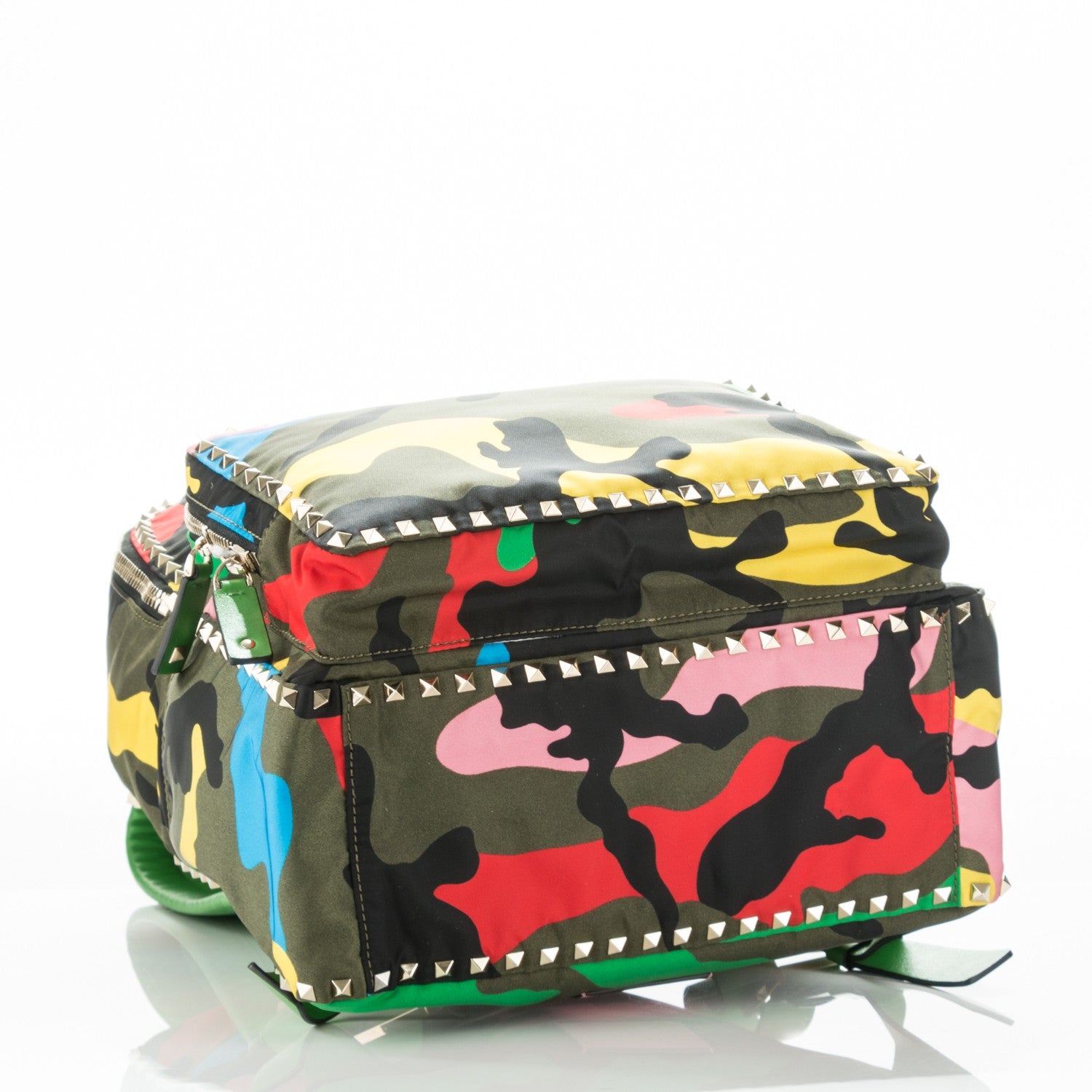 Valentino Garavani Nylon Psychedelic Camouflage Rockstud Backpack Multicolor 4 of 6