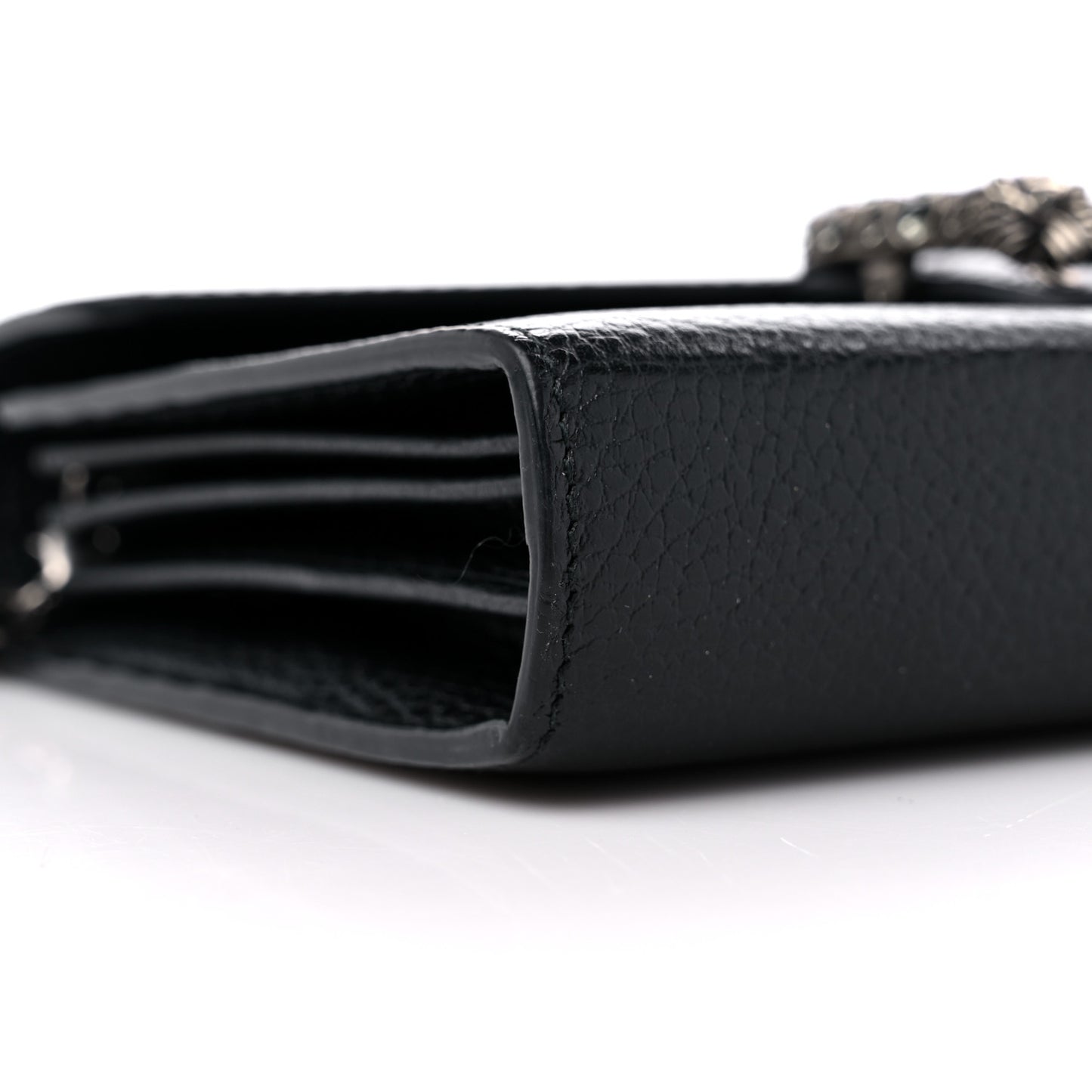 Calfskin Mini Dionysus Chain Wallet Black