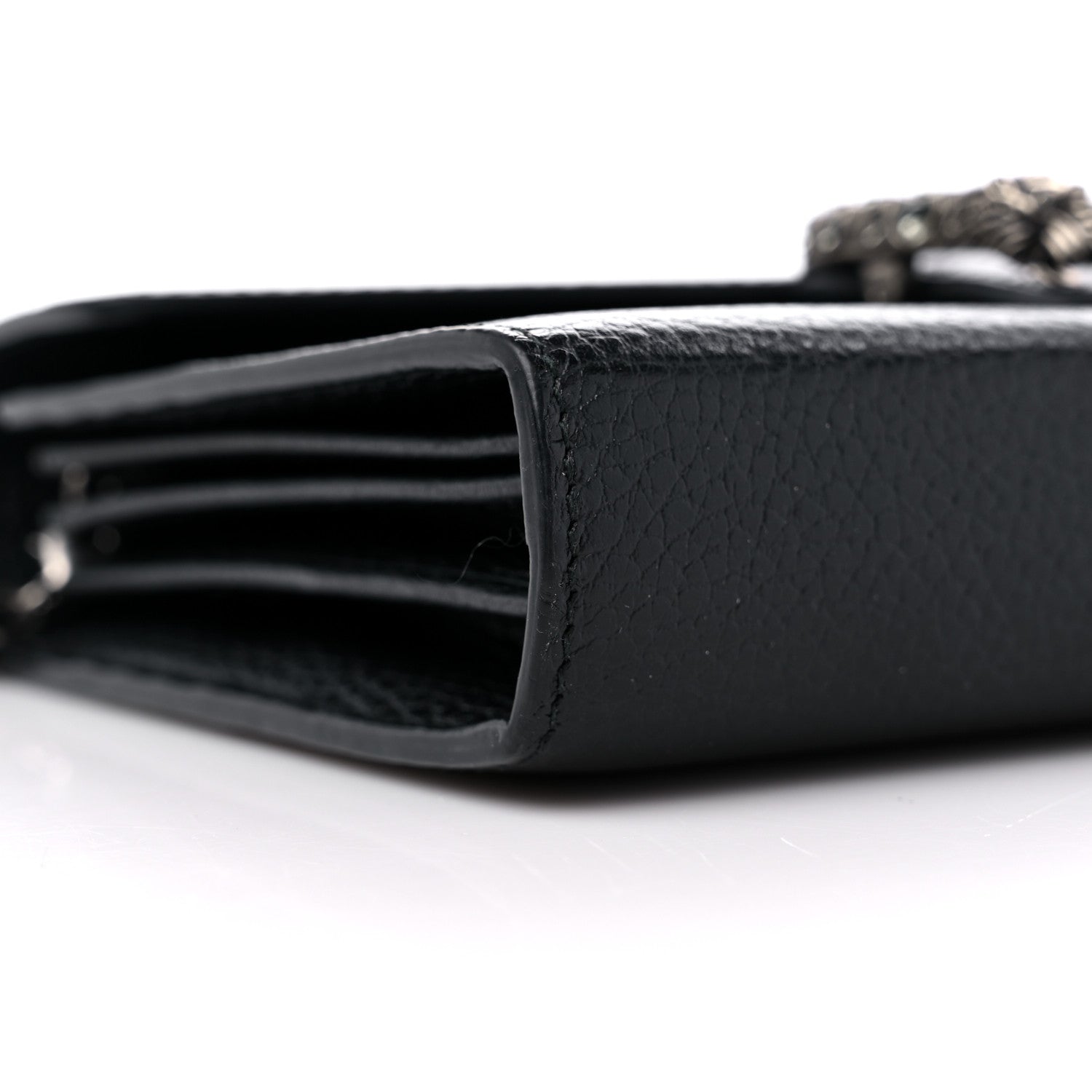 Gucci Calfskin Mini Dionysus Chain Wallet Black 8 of 12