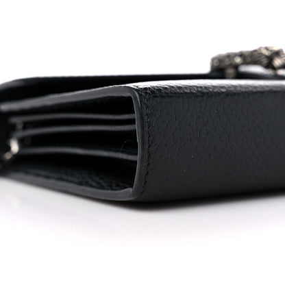 Gucci Calfskin Mini Dionysus Chain Wallet Black 8 of 12