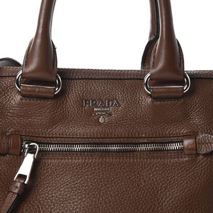 Prada Vitello Daino Shopping Satchel Palissandro 21 of 21