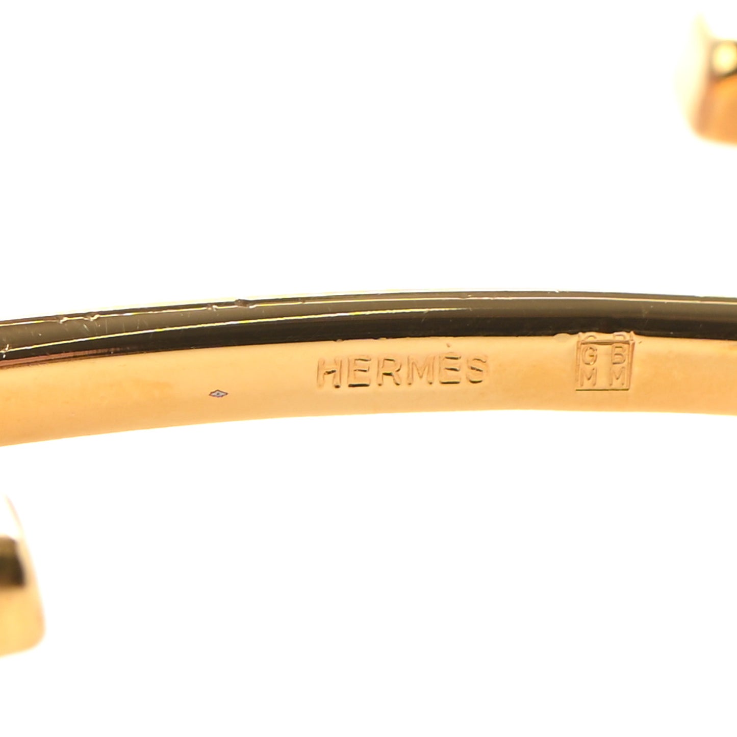 Polished 32mm H Belt Buckle Gold