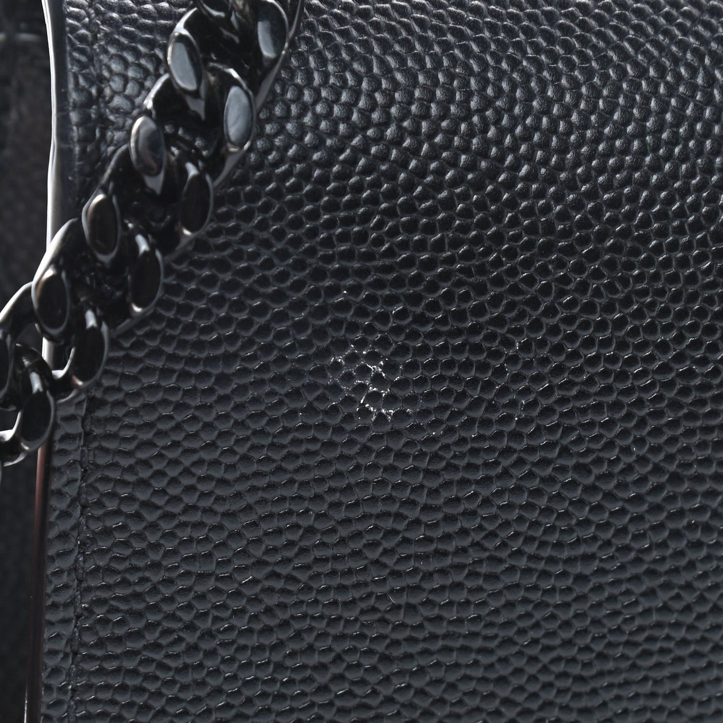 Grain De Poudre Medium Classic Monogram Kate Satchel Black