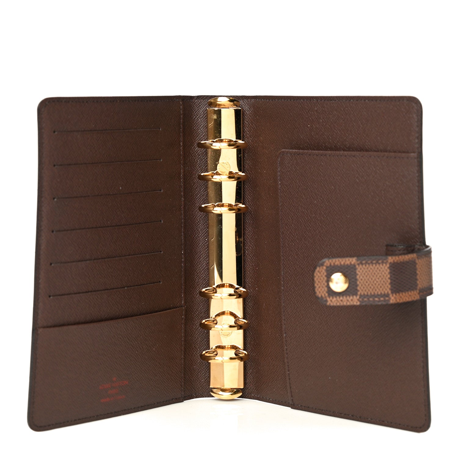 Louis Vuitton Damier Ebene Medium Ring Agenda Cover 5 of 13